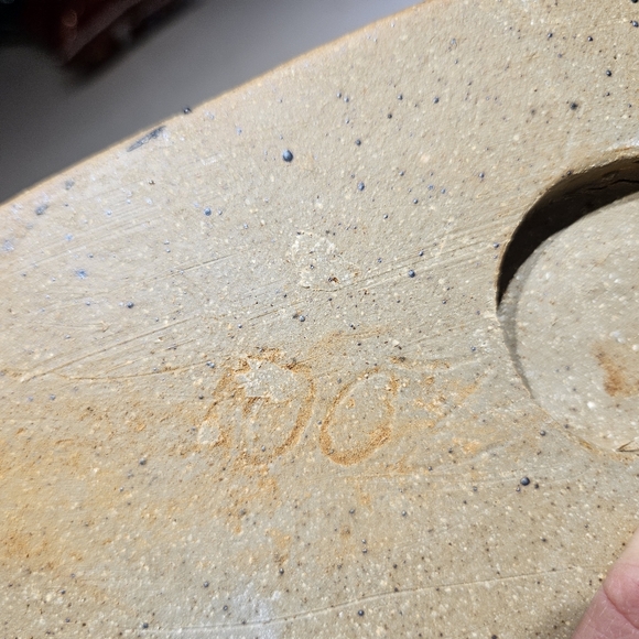 Pottery 11.5" x 5" votive candleholder, holy water font, etc. - Picture 11 of 11